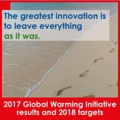 Stratégie environnementale Tecniplast : un pas de plus vers le futur ! -  Résultats 2017 de l'Initiative sur le réchauffement climatique et objectifs pour 2018